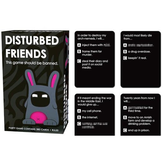 Disturbed friends game cards