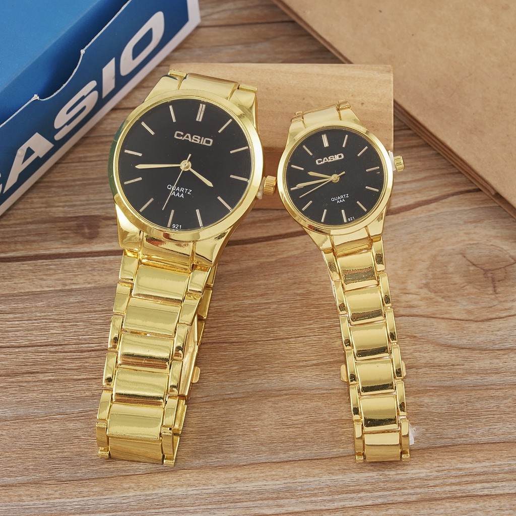 couple watch casio gold