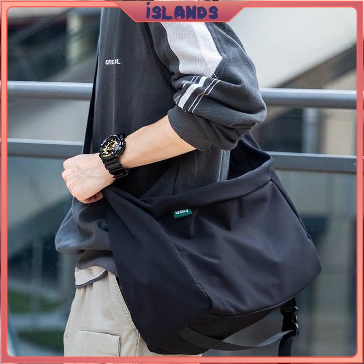 Japanese Style Shoulder Bag Trendy Casual Messenger Male Student Sports ...