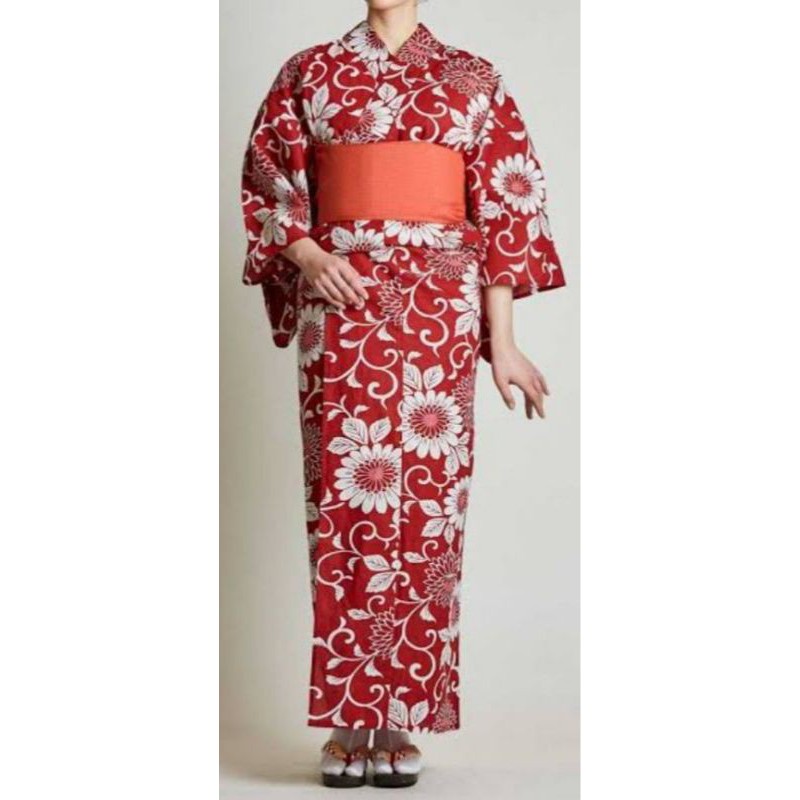 Traditional authentic Japanese silk kimono
