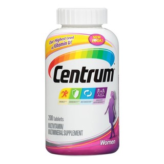 Centrum Women's Multivitamin, Multivitamin/Multimineral Supplement, with Iron, Vitamin D3, B