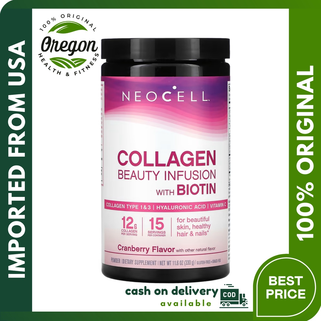NeoCell, Collagen Beauty Infusion with Biotin Drink Mix Powder 330 ...