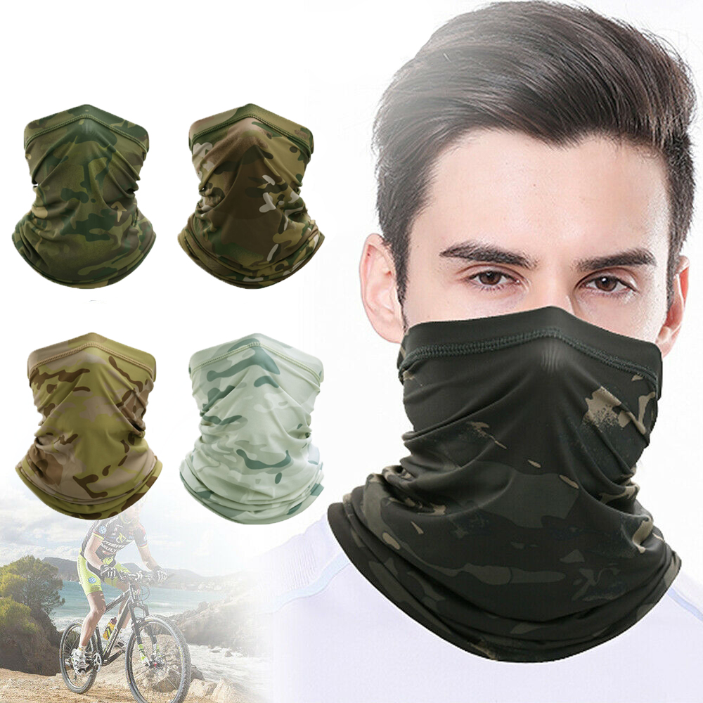 YOVONA Summer Protection Cooling Neck Gaiter Men Women Face Cover Soft Breathable Tube Scarf for Sun Dust Wind 