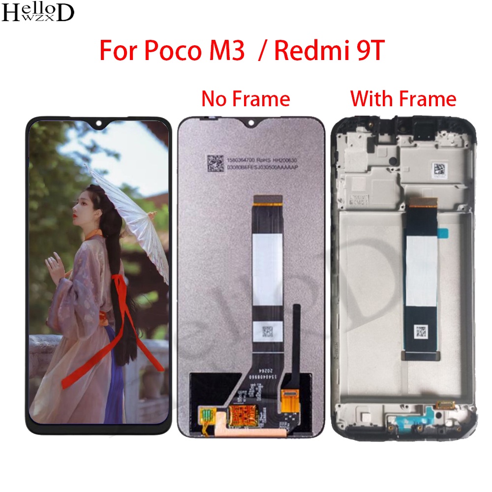 Lcd Display For Xiaomi Poco M3 Lcd Display Touch Screen Digitizer For Redmi 9t M2010j19cg 9006