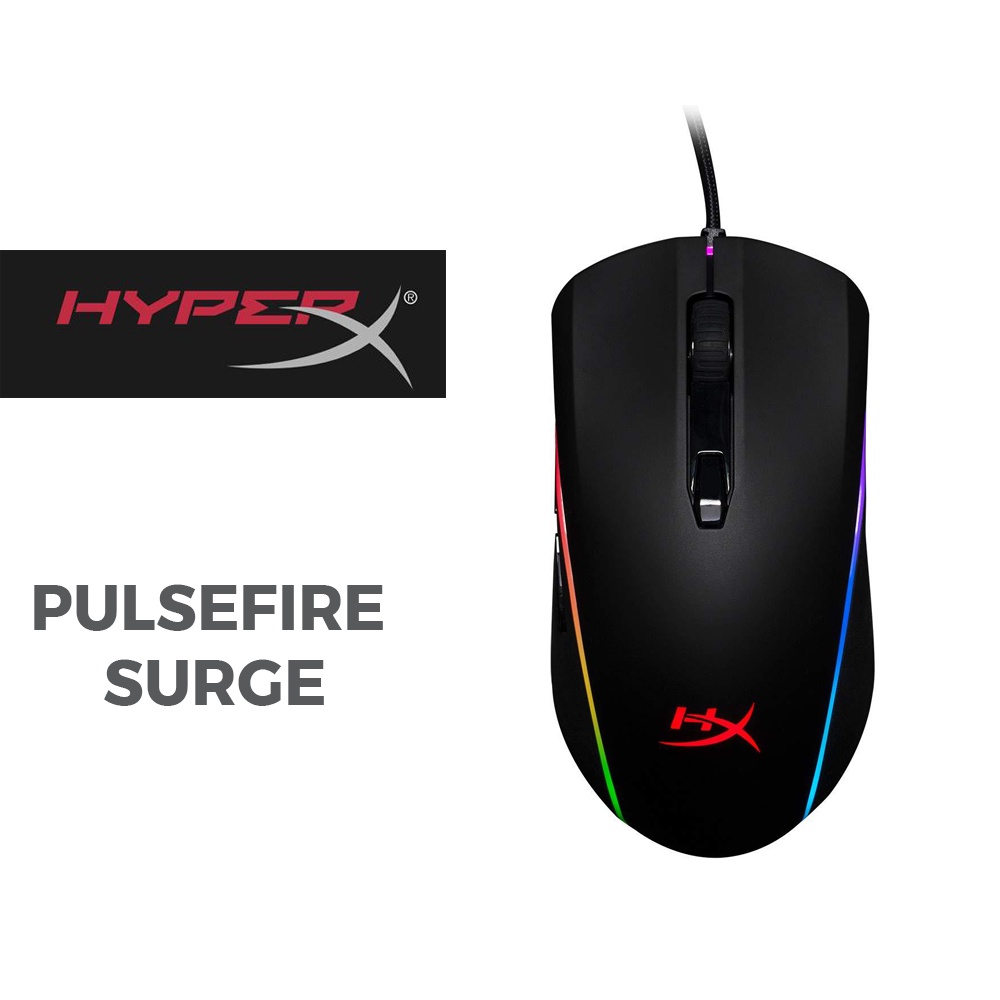 HyperX Pulsefire Surge RGB Wired Optical Gaming Mouse Shopee