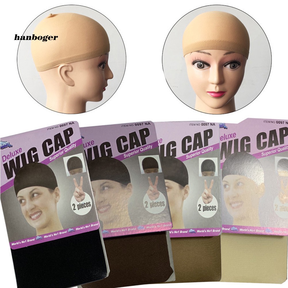 HBGR_2Pcs Women Stockings Style Stretchable Wig Cap Hair Net Elastic Mesh  Liner Snood | Shopee Philippines