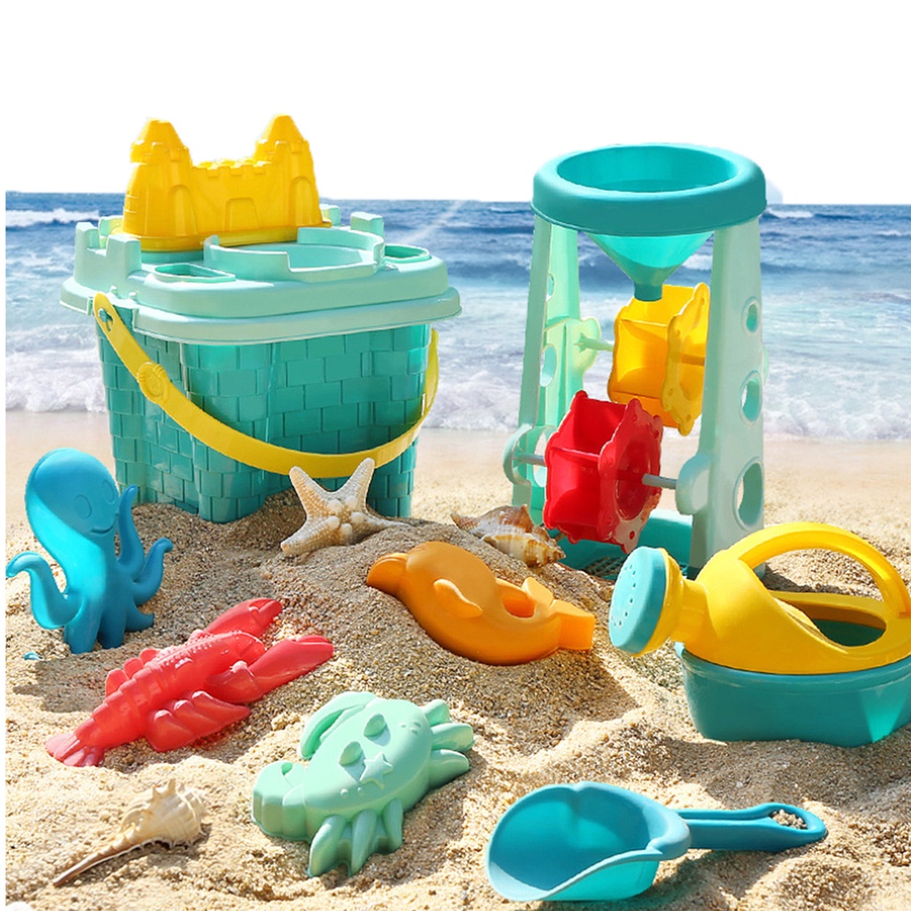 Kids Beach Toys 9/10 Sets Sand Play Beach Set Children's Outdoor Toy