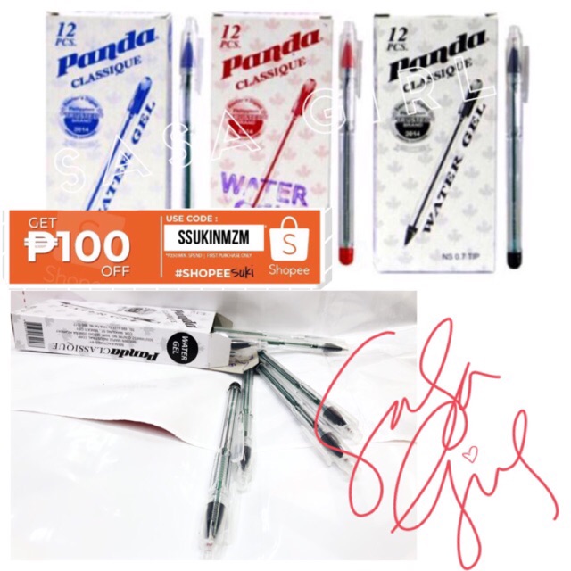 Sale 10%!! Panda classique Ballpen 12pcs per box | Shopee Philippines