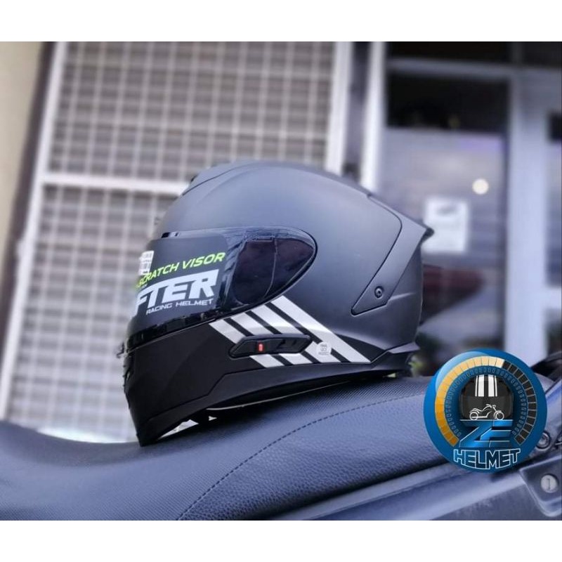 SHIFTER R1 ( MATTE BLACK ) DUAL VISOR ( with free clear lens ) Shopee Philippines
