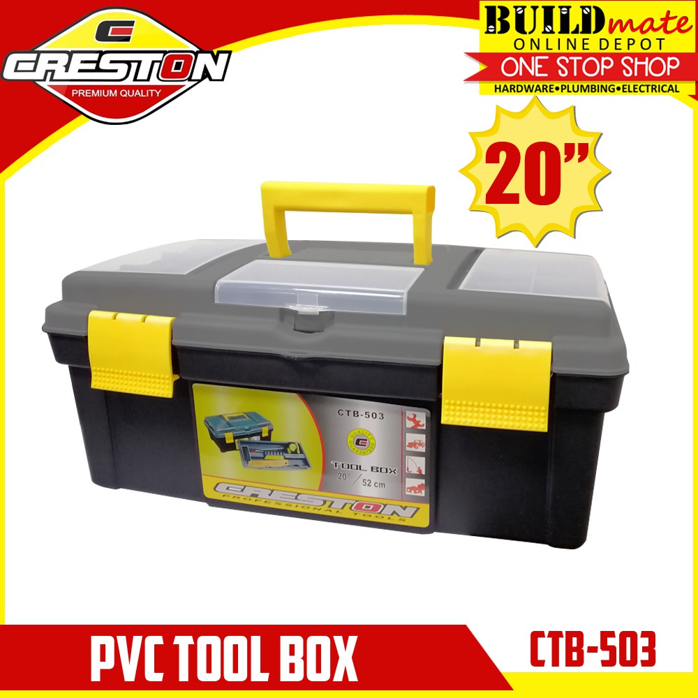 CRESTON PVC Tool Box 20" CTB503 Shopee Philippines
