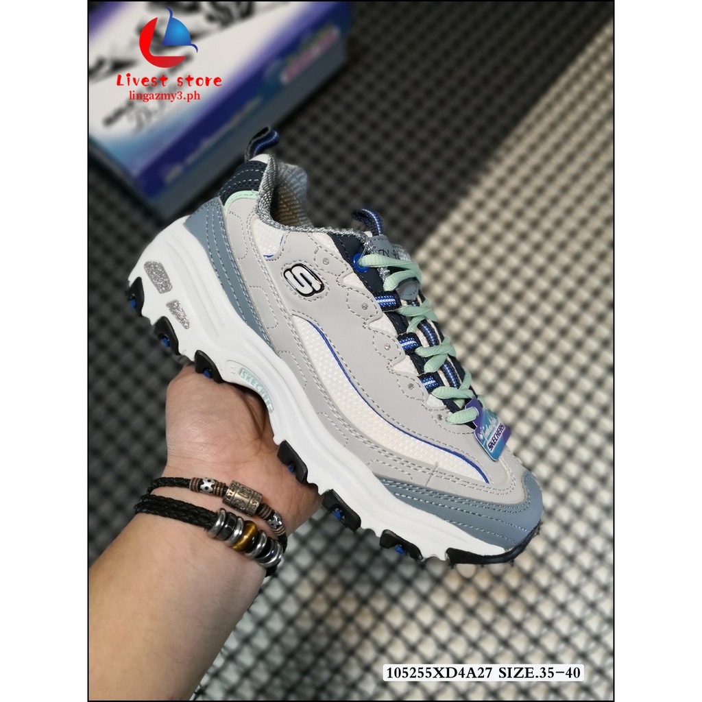 white non slip skechers