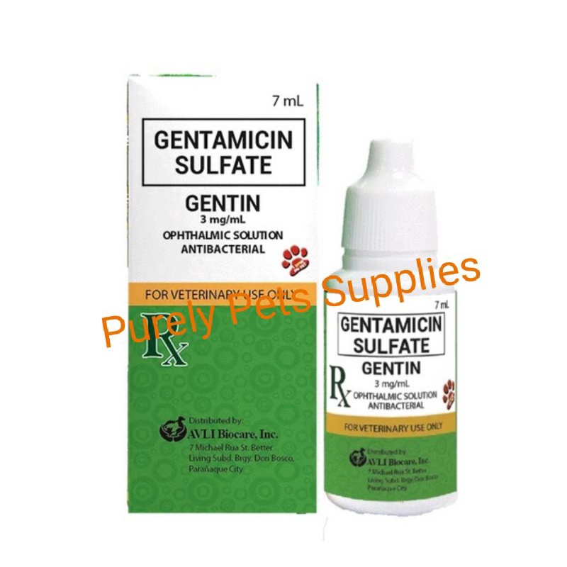 Gentamicin sulfate eye drops for Dogs and Cats 7ml Shopee Philippines