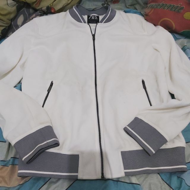 zara fleece textured jacket