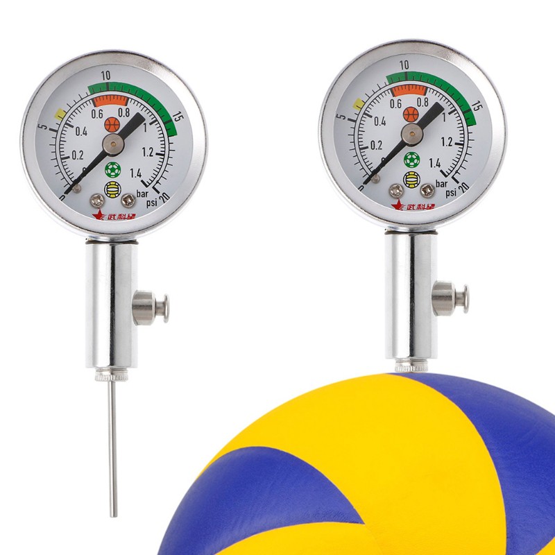 Football Volleyball and Other Inflatables#170654-Black Color Soccer Ball Digital Air Pressure Gauge for Basketball Nachvorn Pump Pressure Gauge 