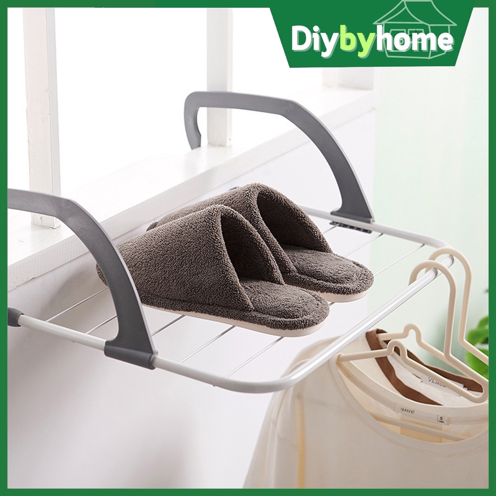 Clothes rack, shoe drying rack Outdoor clothes drying rack Window or