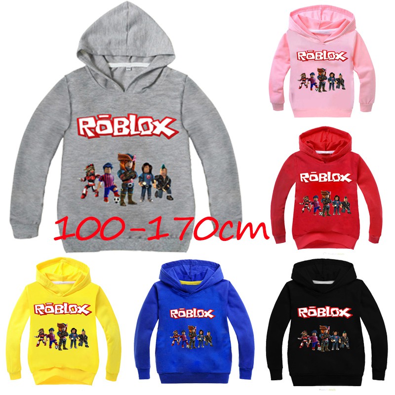 Roblox Series Long Sleeves Hoodies Sweaters Jacket For Kids 100cm 170cm 6 Colors Can Choose - roblox black fabric