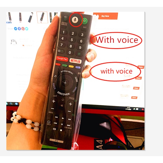 SONY RMFTX200P Remote Control for Sony TV RMTTZ300A RMFTX200P RMF