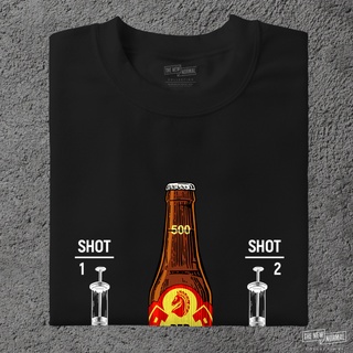 Vaccinated 2021 Red Horse Booze-ter Shirt Design Cotton #3