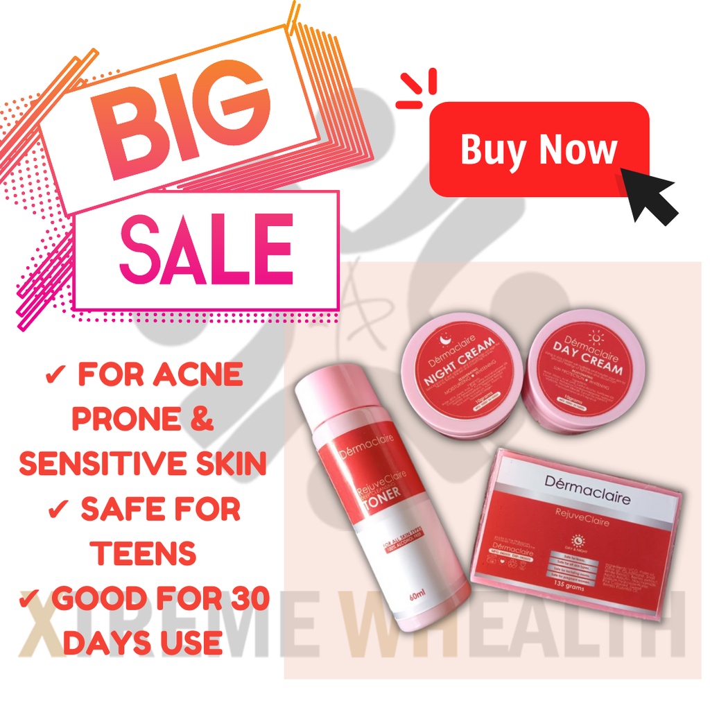 Dermaclaire Rejuvenating Set For Acne Prone & Sensitive Skin , Safe for