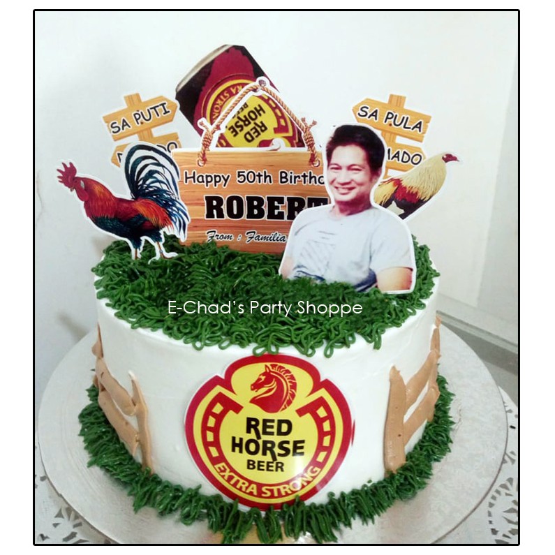 Rooster Redhorse Cake Topper Shopee Philippines