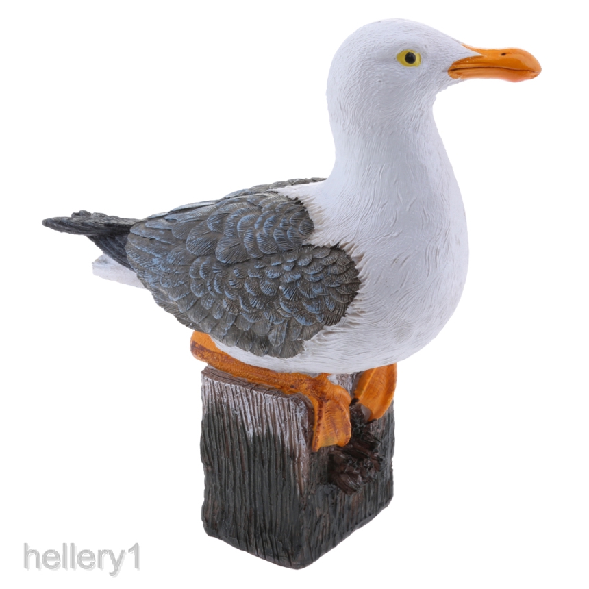 Home Garden Yard Garden Outdoor Living 2 X Creative Art Decor Seagull Bird Statue For Nautical Themed Room Ornament Statues Lawn Ornaments Servicosparaeventos Com Br