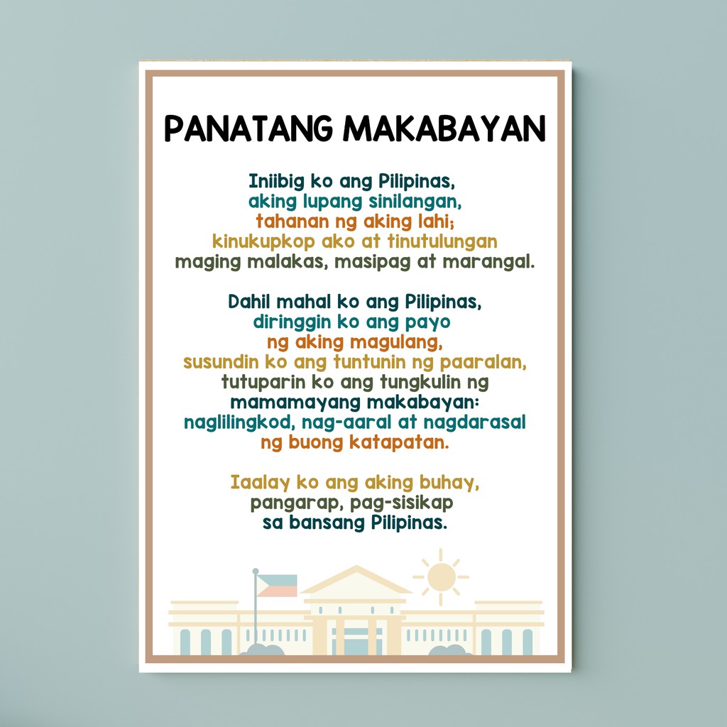 Makabayan english panatang #3 “PANATANG