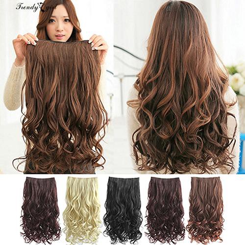 Nice Beauty Full Head Clip Curly Wavy One Piece Hair Extension