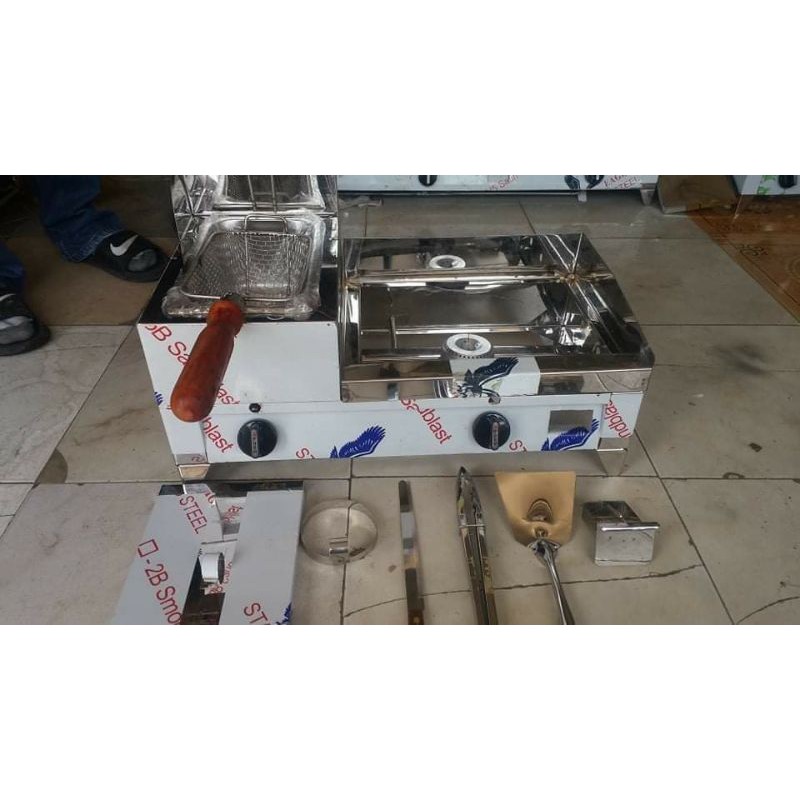 12x14 burger grill with deep fryer gas type Shopee Philippines
