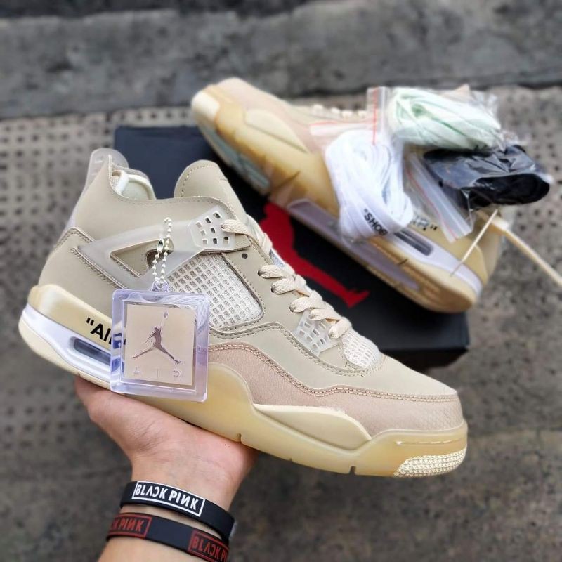 Off-White Jordan 4 (Premium Quality Product) | Shopee Philippines