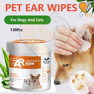Dog Cat Earwax Clean Ears Odor Remover Pet Ear Wipes Pets Cleaning Stop Itching Wet Wipe