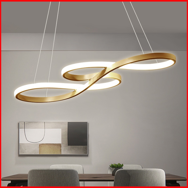 WishPool LED Chandelier Dining Room Ceiling Light Acrylic Restaurant ...