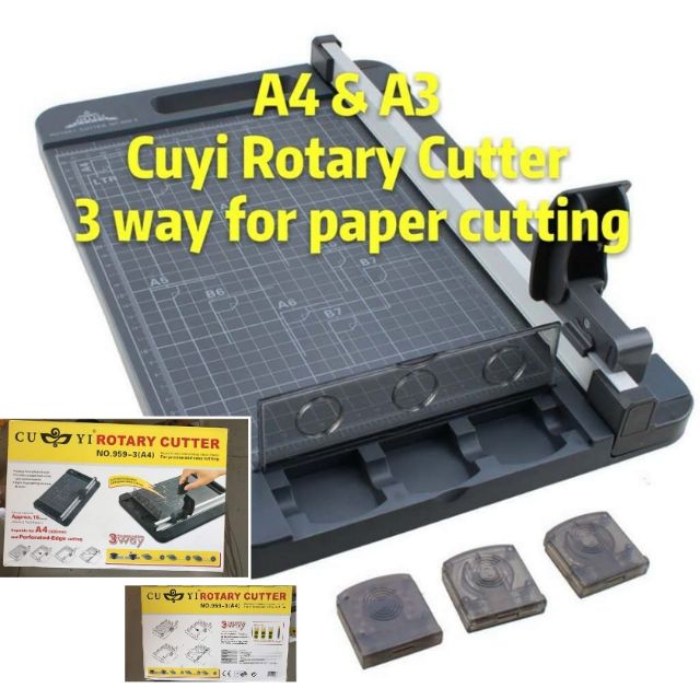 A4 & A3 Cuyi Rotary Paper Cutter 3ways Shopee Philippines