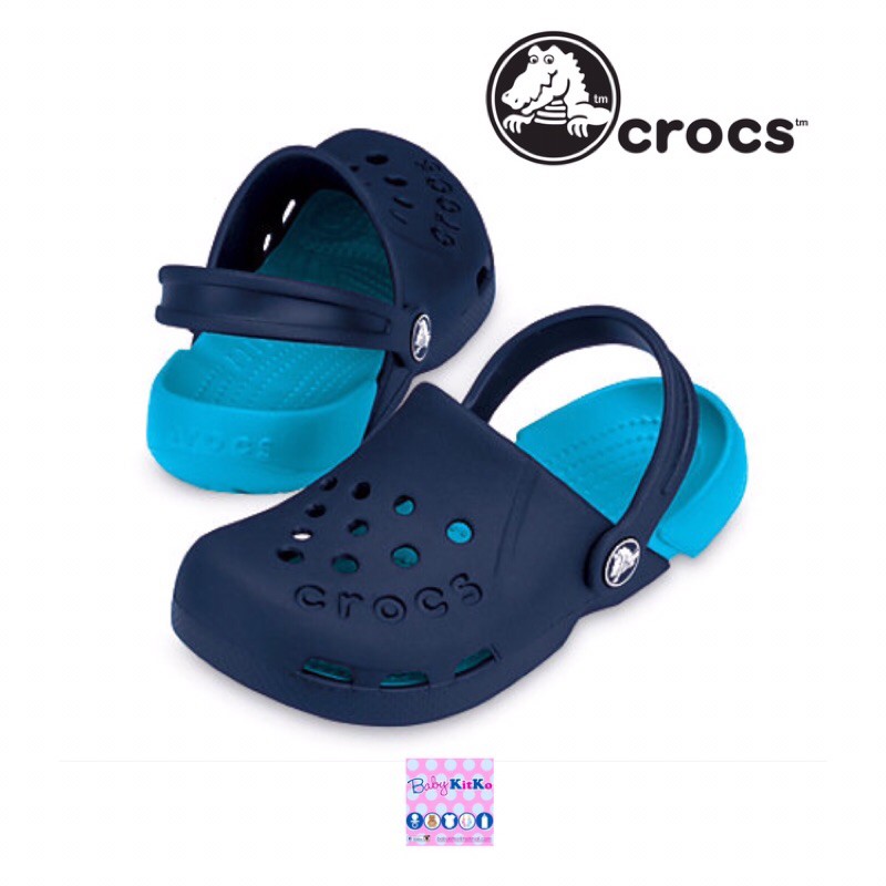 Crocs Kids Electro Clog Blue J2 Authentic | Shopee Philippines