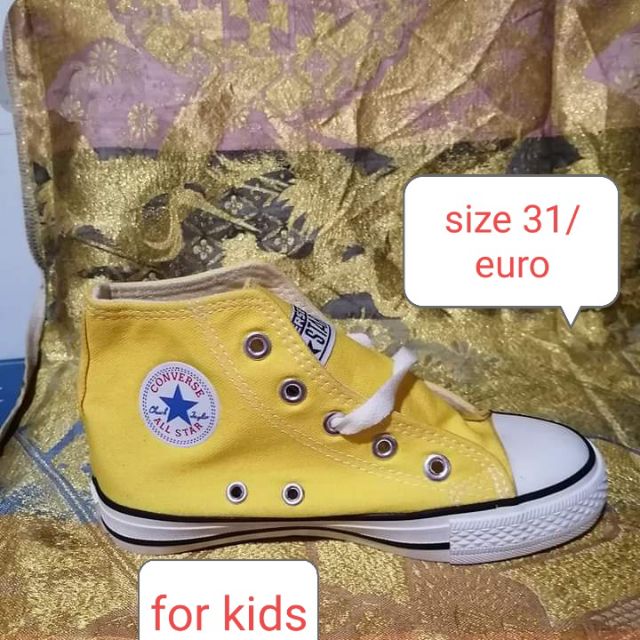converse high cut yellow