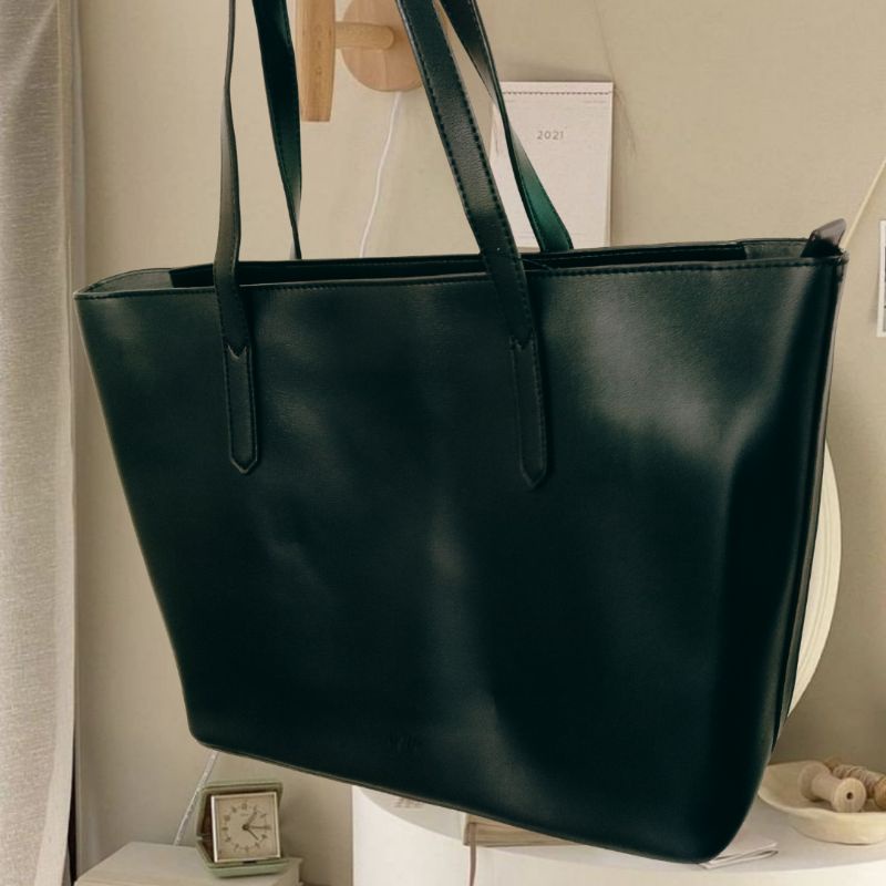 Korean Leather Totebag (Brandnew) Shopee Philippines