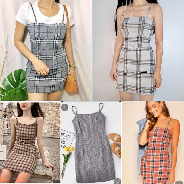 burberry checkered dress