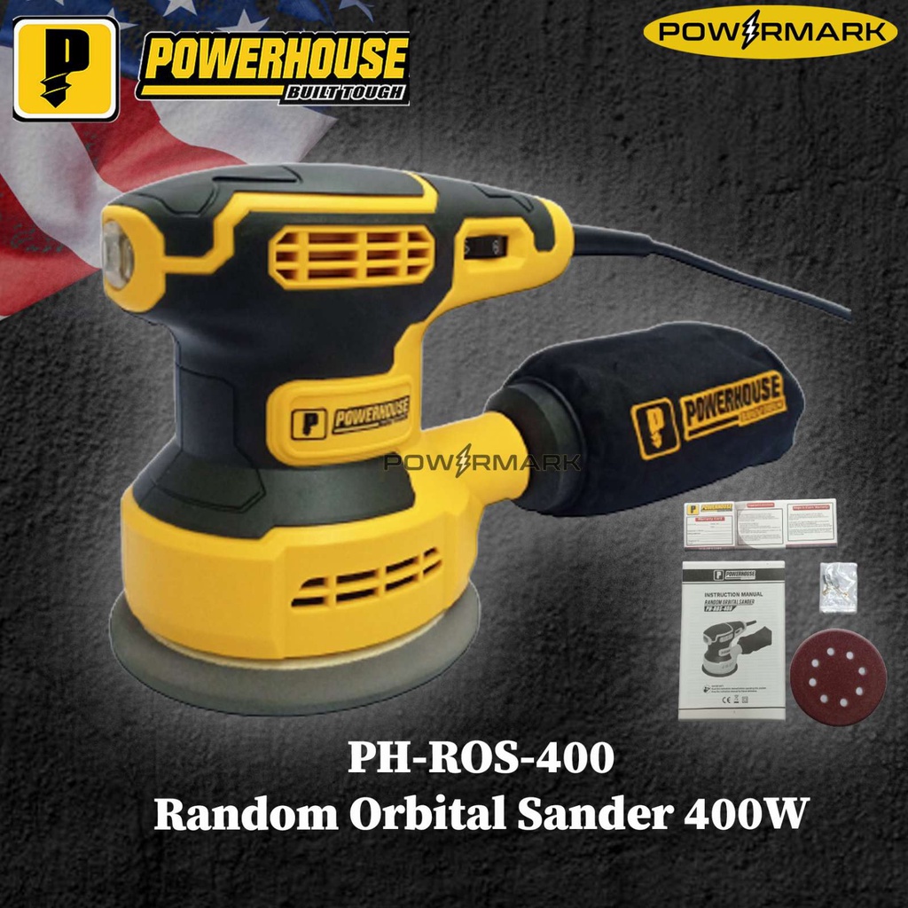 POWERHOUSE PHROS400 Random Orbital Sander 400W [POWERMARK PPT