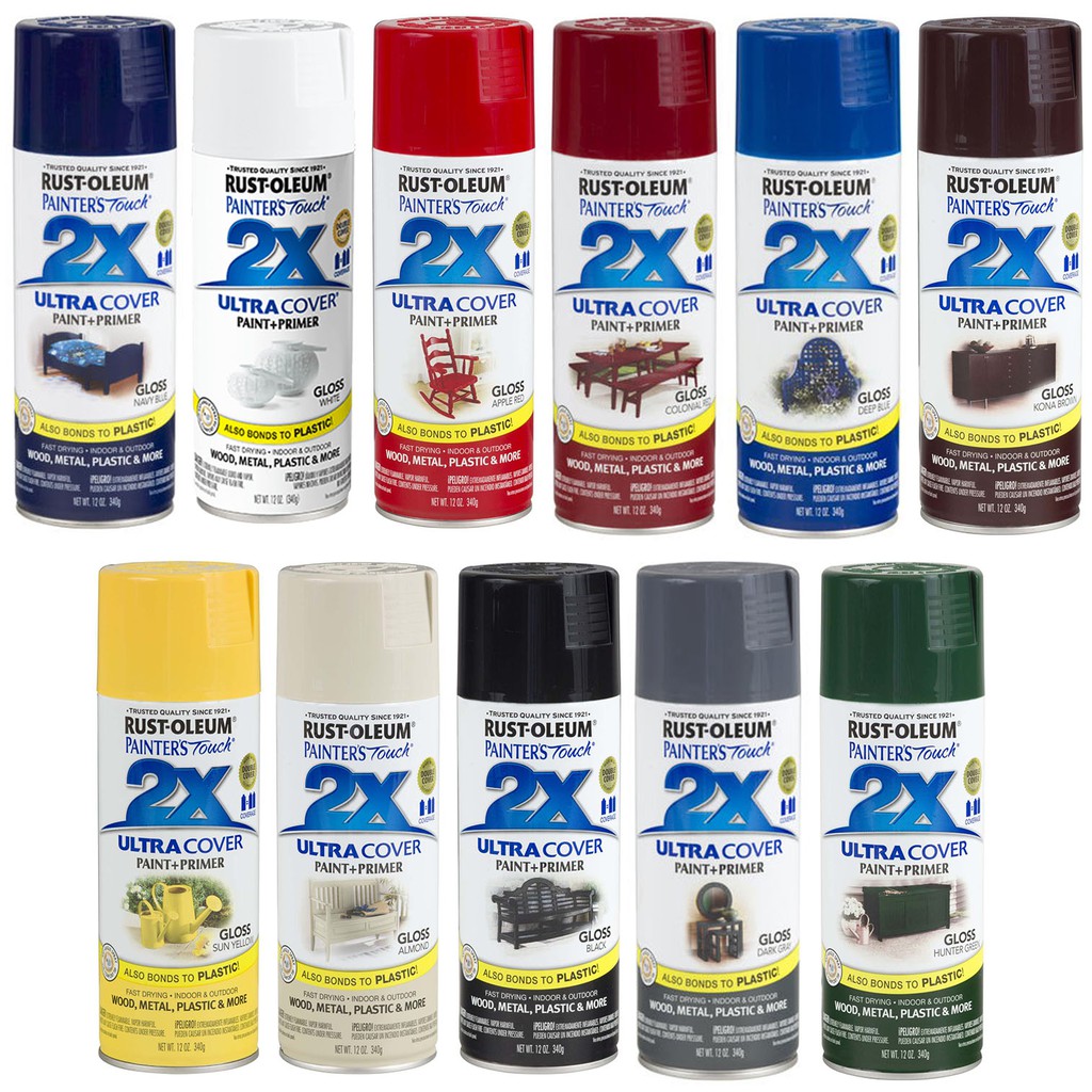 Rust Oleum Painter's Touch 2X Ultra Cover Gloss Spray Paint, 12oz