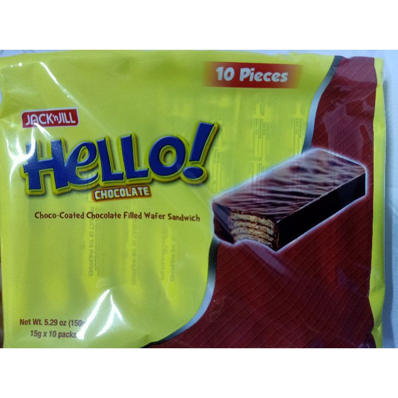 Hello Wafer In Choco And Vanilla Shopee Philippines