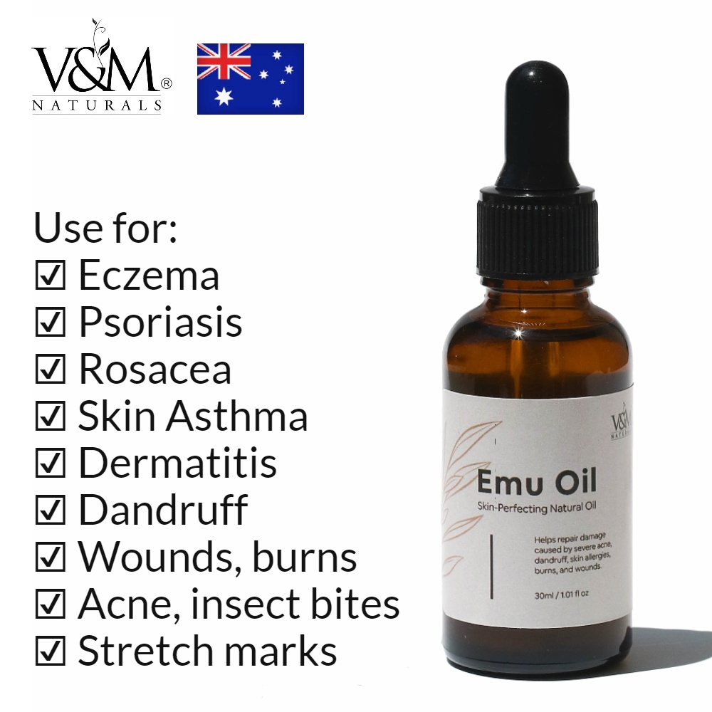 VNM Australia Pure Emu Oil 30 ml Natural oil for acne, psoriasis
