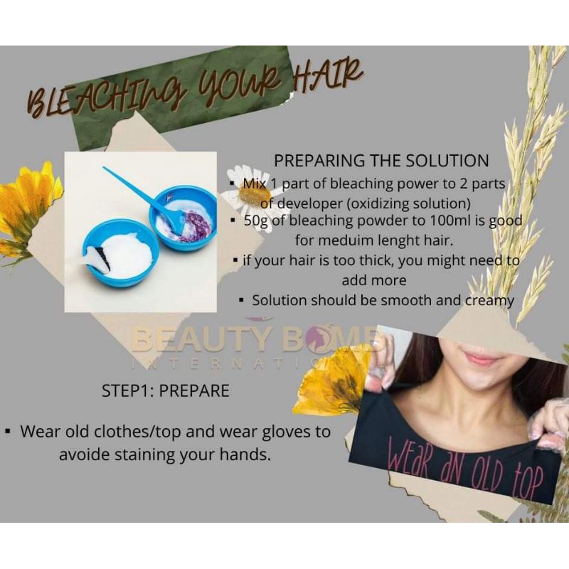 Bbglow Hair Bleaching Set with Freebie