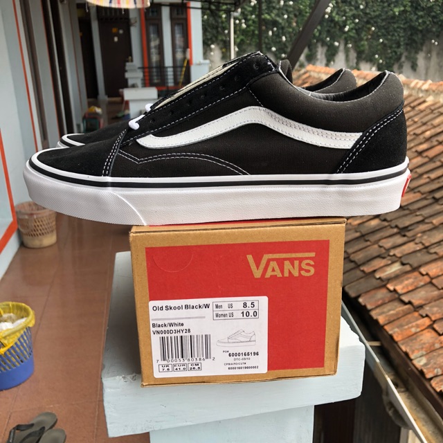 vans old skool classic black white original