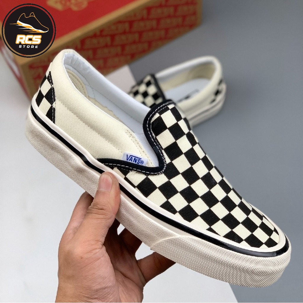 style vans slip on checkerboard