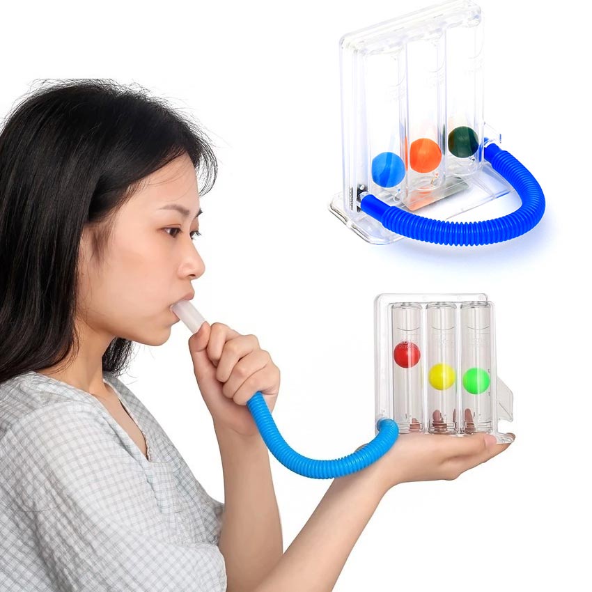 Spirometer Three Balls Deep Breathing Exerciser Lung Deep Breath 