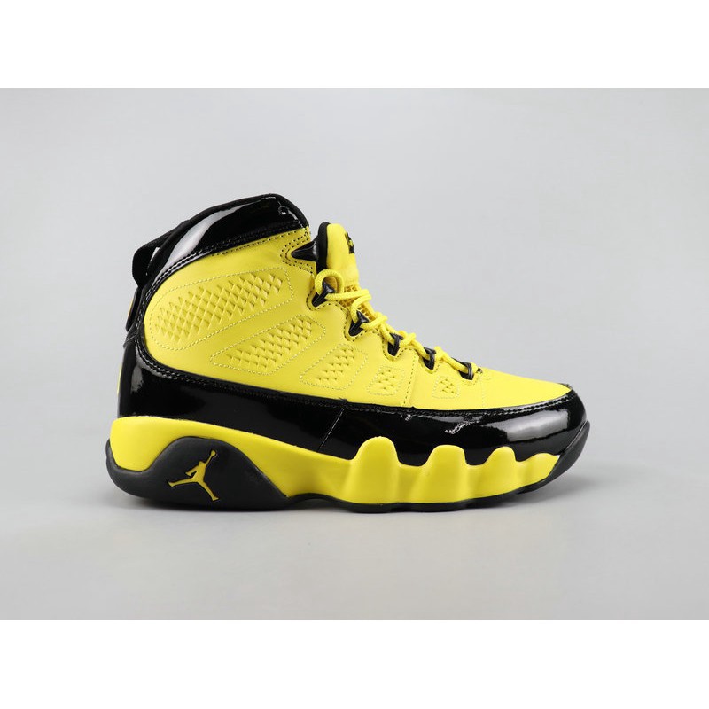 jordan 9 black and yellow