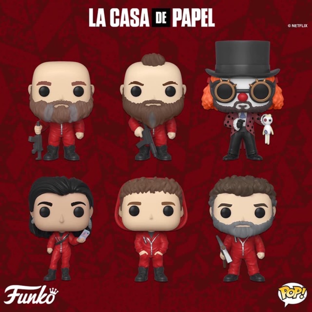 money heist funko pops