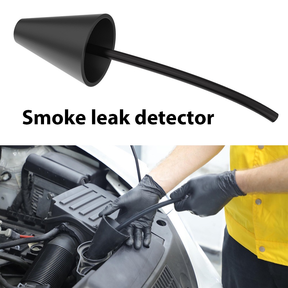 Car Black Smoke Cone Leak Detector Exhaust Intake Hood Adapter Smoke