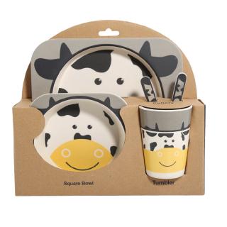 bamboo baby plate set