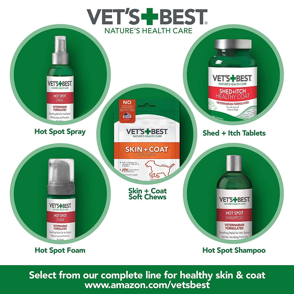 vet's best shed and itch