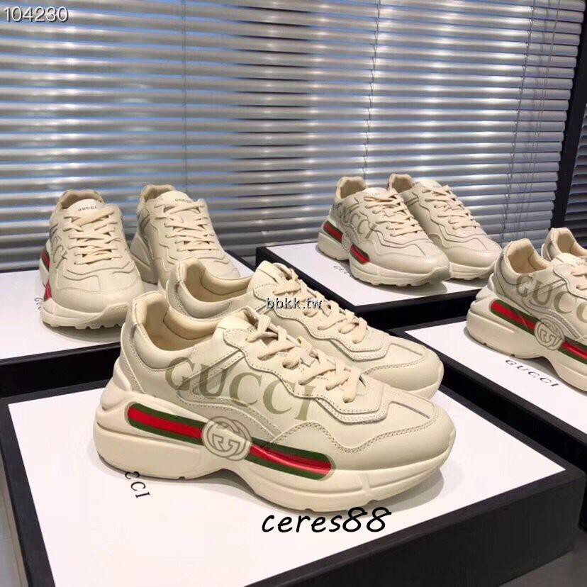 gucci dad shoes thick bottom shoes logo letter sneakers | Philippines